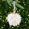 Northlight Beaded Feathers Christmas Ball Ornament - 5" - White